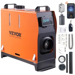 VEVOR Luft Dieselheizung Standheizung 12 V 5 kW, Luftheizung Air Diesel Diesel Standheizung Lufterhitzer, 0,16–0,52 L/Std. Dieselheizung mit LCD-Display & Fernbedienung & Bluetooth-APP
