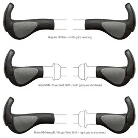 Ergon GP2 Evo Fahrradgriffe schwarz S