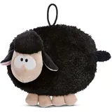 NICI Kuscheltier Wärmflasche Schaf 350ml 25cm Schwarz - Kuscheliges Wärmetier, Wärmflasche-Tier ab 10 Monaten, Plüschtier Bettflasche für Kinder & Erwachsene - 49924