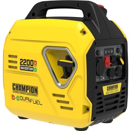 Champion Power Equipment Champion 2200 "The Mighty Atom" (Dual Fuel LPG/Benzin-Generator, 2,2 kW, mit LED-Anzeigen, mit ECO-Modus) 92001i-DF-EU