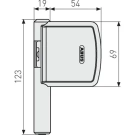 ABUS FAS101 Fensterschloss Weiß