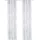 OTTO home Schiebegardine OTTO HOME "Dimona" Gr. 5, weiß (weiß, silbergrau), B:57cm H:265cm, Polyester, Polyester, Gardinen, 2-er Set, Fertiggardine, mit Befestigungszubehör, Wellen