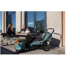 Hamax Cocoon Kinderanhänger grün/schwarz 2025