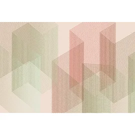 Living Walls 3D-Tapete Geometrie 2 cm x 10 m 1 St Blau/Rosa/Grün