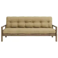 Karup Design Schlafsofa KNOB, mit Futonmatratze, verschiedene Farben, FSC®-zertifiziert, Kiefer beige|braun