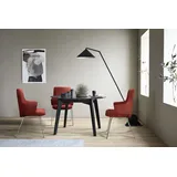 Polsterstuhl STRESSLESS "Laurel", rot (rot dinamica, chrom matt), B:58cm H:92cm T:59cm, Microfaser DINAMICA (88% Polyester, 12% Polyurethan), Stühle, Polsterstuhl, Low Back mit Armlehne, Größe L, mit Beinen aus Stahl in Chrom matt