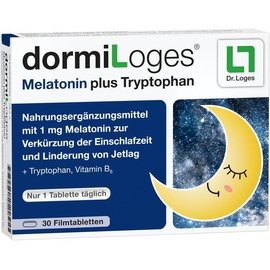 Dr. Loges dormiLoges Melatonin plus Tryptophan Filmtabletten 30 St.