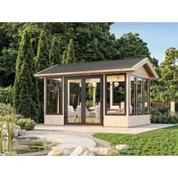 Palmako Isabella 10,9 m2 - 90 mm - naturbelassen
