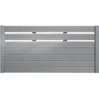 BM Massivholz Sichtschutzelement 180 x 90 cm grau Massivholz