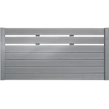 BM Massivholz Sichtschutzelement 180 x 90 cm grau Massivholz