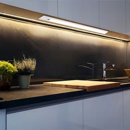 GLOBO Unterbauleuchten LED Küchenlampe Dimmbar Sensor Küchenleiste L 40 cm Silber