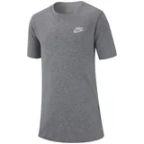 Jungen dk grey heather/white XS 122-128 cm