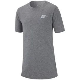 Nike Sportswear T-Shirt Jungen dk grey heather/white XS 122-128 cm