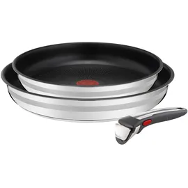 Tefal Jamie Oliver by Tefal Ingenio G6«, Edelstahl, (Set, 3 tlg.), backofengeeignet bis 250Â°C ohne Griff,Schüttrand, Induktion