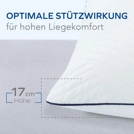 MLILY Lono Kopfkissen 80 x 40 cm Weiß