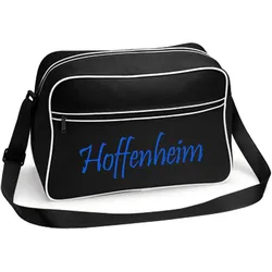 multifanshop Retrotasche - Hoffenheim - Schriftzug - Druck blau - Tasche