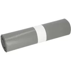 DEISS PREMIUM Abfallsack 120 Liter grau, ca. 1770 g/ Rolle, T100, Werkstoffmüll, schwere Abfälle entsorgen Maße (B x L): 700 x 1100 mm, 1 Rolle = 25 Säcke