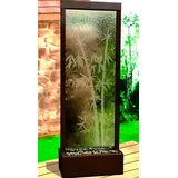 JVmoebel Zimmerbrunnen Trennwand Wände Wassersäulen Waterwall Trennwände 120x200cm, Made in Europa braun