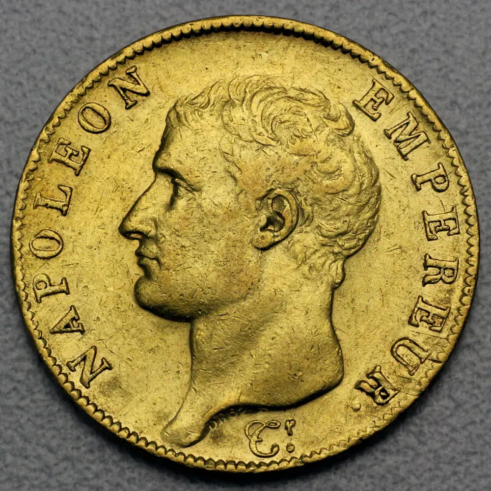 Goldmünze 40 Francs 