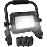 Ansmann LED-Arbeitsstrahler, 18 V-, 30 W, inkl. 3 Akku-Adapterplatten, schwarz