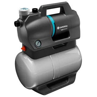 Gardena Hauswasserwerk 3800 Silent: Pumpe mit 21 l Wasserspeicher und integriertem Filter, Fördermenge 3800 l/h, Druckleistung 3,9 bar, geräuscharm, wartungsfrei (9064-20)