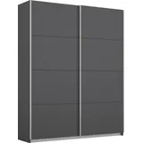 otto home Schwebetürenschrank OTTO HOME "Kleiderschrank Schrank Garderobe Schlafzimmerschrank THANOS", grau (graumetallic), B:136cm H:210cm T:62cm, Holzwerkstoff, Schränke, Schwebetürenschrank, Optional mit Spiegel, Metall-Griffleisten alufarben MADE IN GERMANY