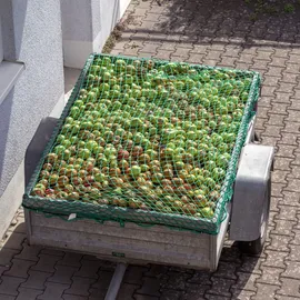 Relaxdays Anhängernetz dehnbar bis 2 x 3 m ungedehnt 1,25 x 2,1 m