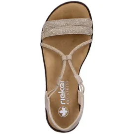 Rieker FSK Damen Sandalen für Damen, beige, Größe 40 EU