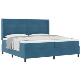vidaXL Boxspringbett 100 x 200 cm Blau