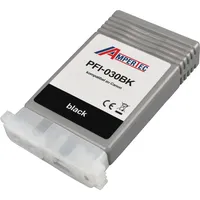 Ampertec Kompatible Tinte ersetzt Canon PFI-030BK 3489C001 black