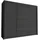 silape Sofnet Schwebetürenschrank, Schwarz, Holzwerkstoff, Rechteckig, 250x215x58 cm Schlafzimmer, Kleiderschränke, Schwebetürenschränke