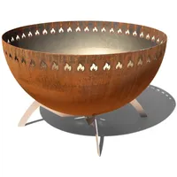 Grillrost.com Das Original Feuerschale Ø 0,00 m Cortenstahl braun