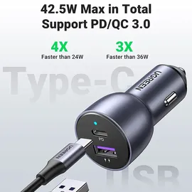 UGREEN CD213 36W, Usb-c Qc 3.0 Grau
