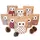 Pajoma Adventskalender zum Befüllen Eule rot 24 Kraftpapiertüten Geschenktüten Weihnachten, Weihnachtskalender DIY Bastelset inkl. Aufkleber, Klammern von pajoma