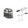 KitchenAid Paket 1, Toaster + Brötchenaufsatz Artisan 5KMT2204, Farbe:Medaillon Silber