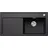 S-F rechts Flächenbündig silgranit schwarz Handbetätigung 988 x 498 mm