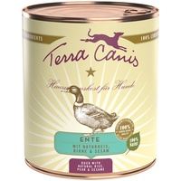 Terra Canis Classic Ente mit Naturreis, roter Beete, Birne Sesam 12x800g Dose Hundenassfutter