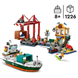 LEGO City Hafen mit Frachtschiff