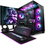 Vibox X-186 Gaming PC Set Komplett - Monitor 27 Zoll - Intel Core i9 14900KF 6,0 GHz - Nvidia RTX 5090 32 GB - 32 GB RAM - 2 TB NVMe M.2 SSD - Wind...