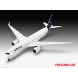 Revell 05612 - Geschenkset A350-900 - Lufthansa 100years Revell Modellbausatz mit Basiszubehör