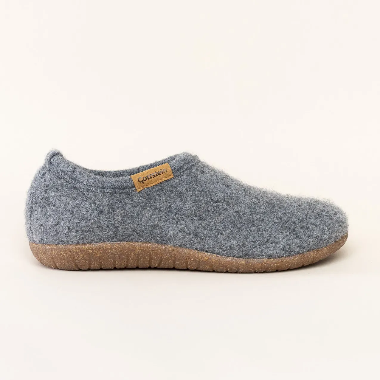 Gottstein Filz-Hausschuh Alpine Midcut RU für Damen & Herren Größe 46 | Farbe grey - grey - 46