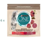 (€ 12,98 /kg) Purina ONE SterilCat getreidefreie Rezeptur Rind 6 x 1,1 kg