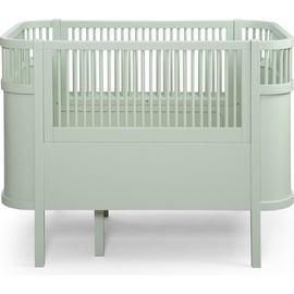 SEBRA Bett, Baby & Junior Nebelgrün (70 x 110 cm)
