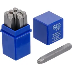 BGS 3035 Einschlagzahlen Höhe 5mm  Zahl 0 1 2 3 4 5 6 7 8 9 - 9 teilig