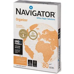 NAVIGATOR Kopierpapier Organizer A4 80g/qm 2-fach gelocht VE=500 Blatt weiß