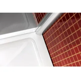 Polysan Easy Viertelkreis-Duschabtrennung links 80 x 190 cm EL2815