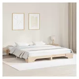 vidaXL Bettrahmen 180 x 200 cm Beige/Braun