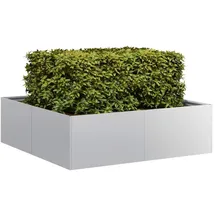 vidaXL Pflanzkübel 100 x 100 x 30 cm Verzinkter Stahl