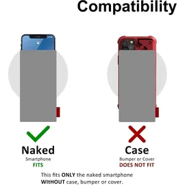 luxuskollektion Neopren Schwarz für Smartphones 6,9 Zoll