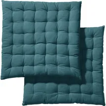 REDBEST Stuhlkissen 40 x 40 x 5 cm grün 2-tlg.